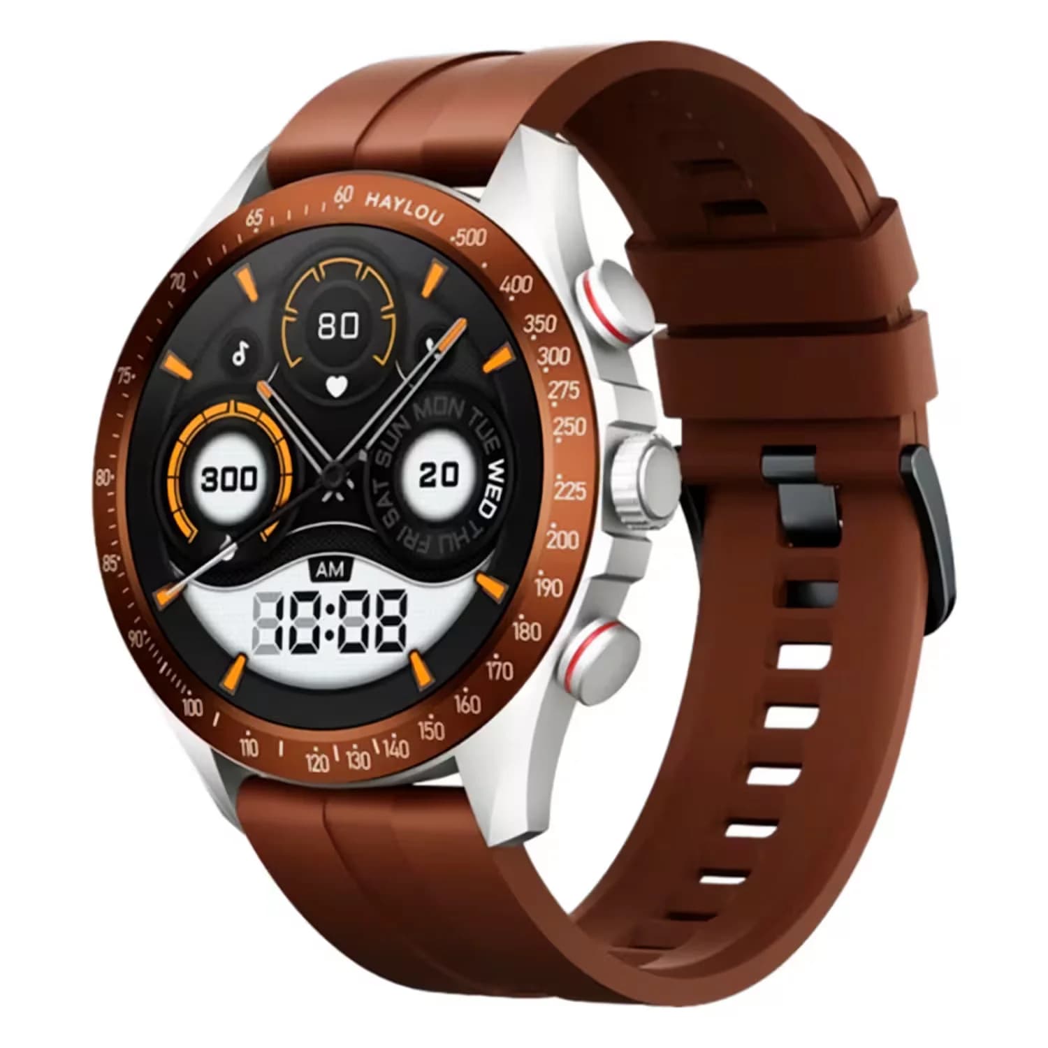 Smartwatch Haylou Solar Pro Ls18 22mm Marrom