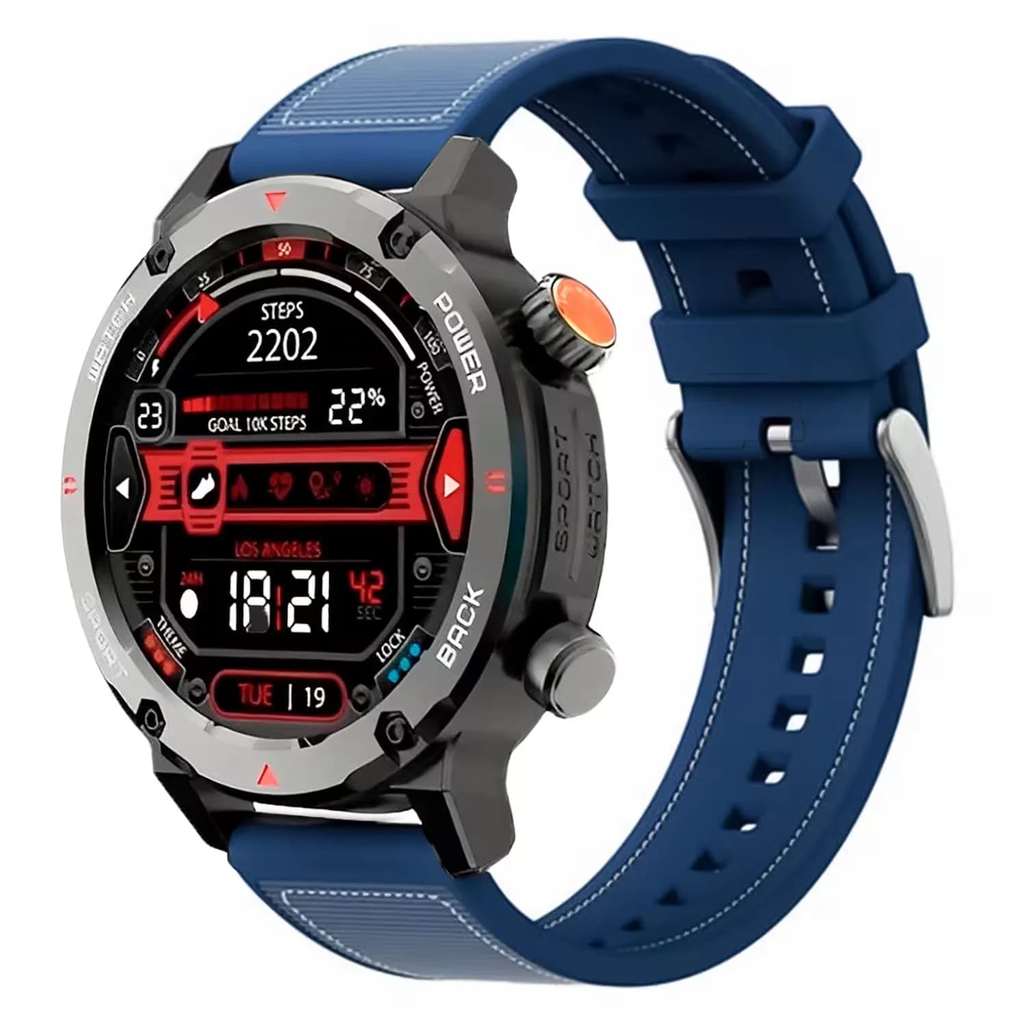 Smartwatch Imilab Imiki Xplorer Scout D2 Bluetooth Preto Azul