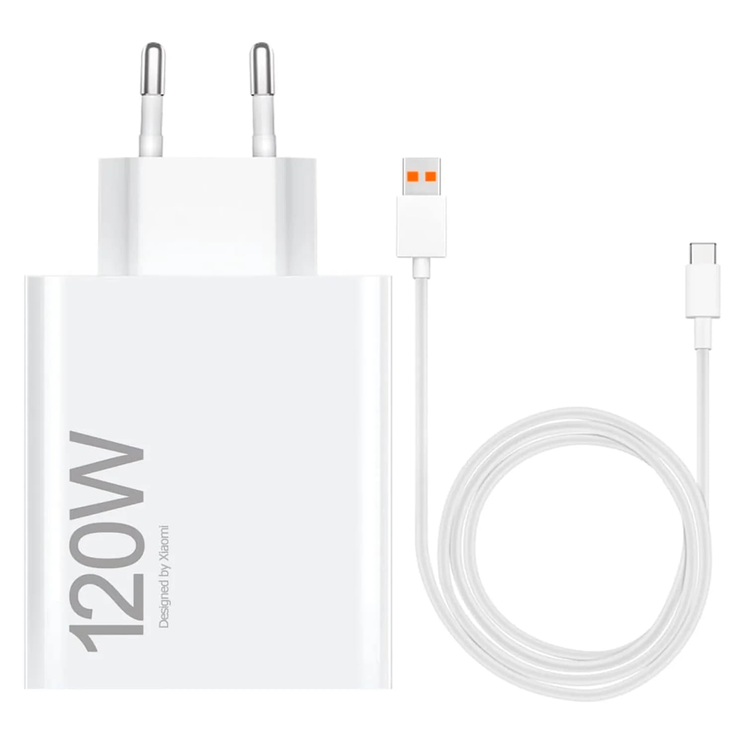 Xiaomi Xiaomi Carregador Para Tomada Xiaomi Mi Hypercharge Mdy-14-ee Usb-a 120 W + Cabo Tipo-c Branco