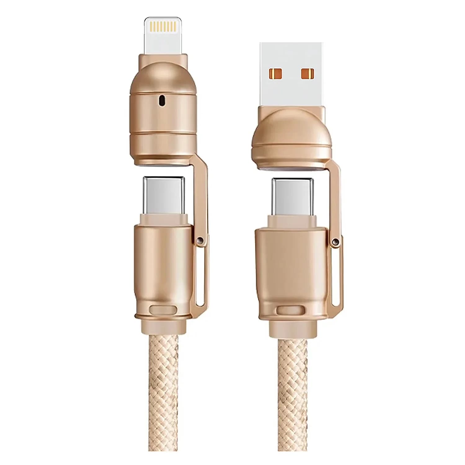Cabo G-tide Bullet Power Wc155-5 Usb/usb-c/lightning 1.5 Metros Dourado