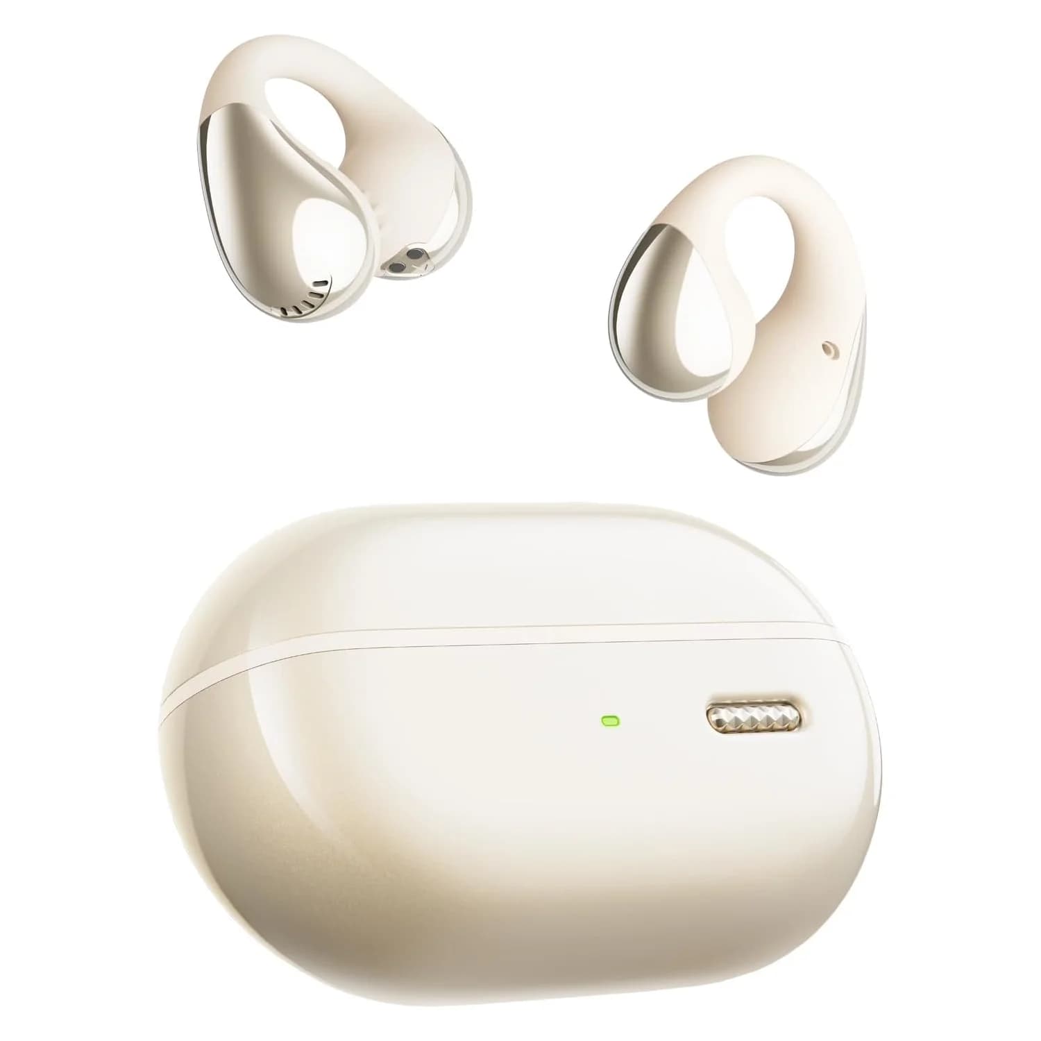 Fone De Ouvido Soundpeats Pearlclip Pro Wireless Bege