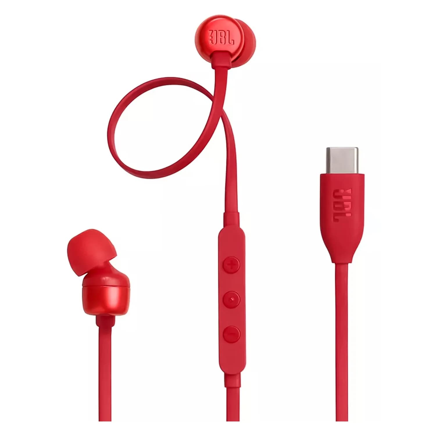 Fone De Ouvido JBL T310c Usb-c Vermelho