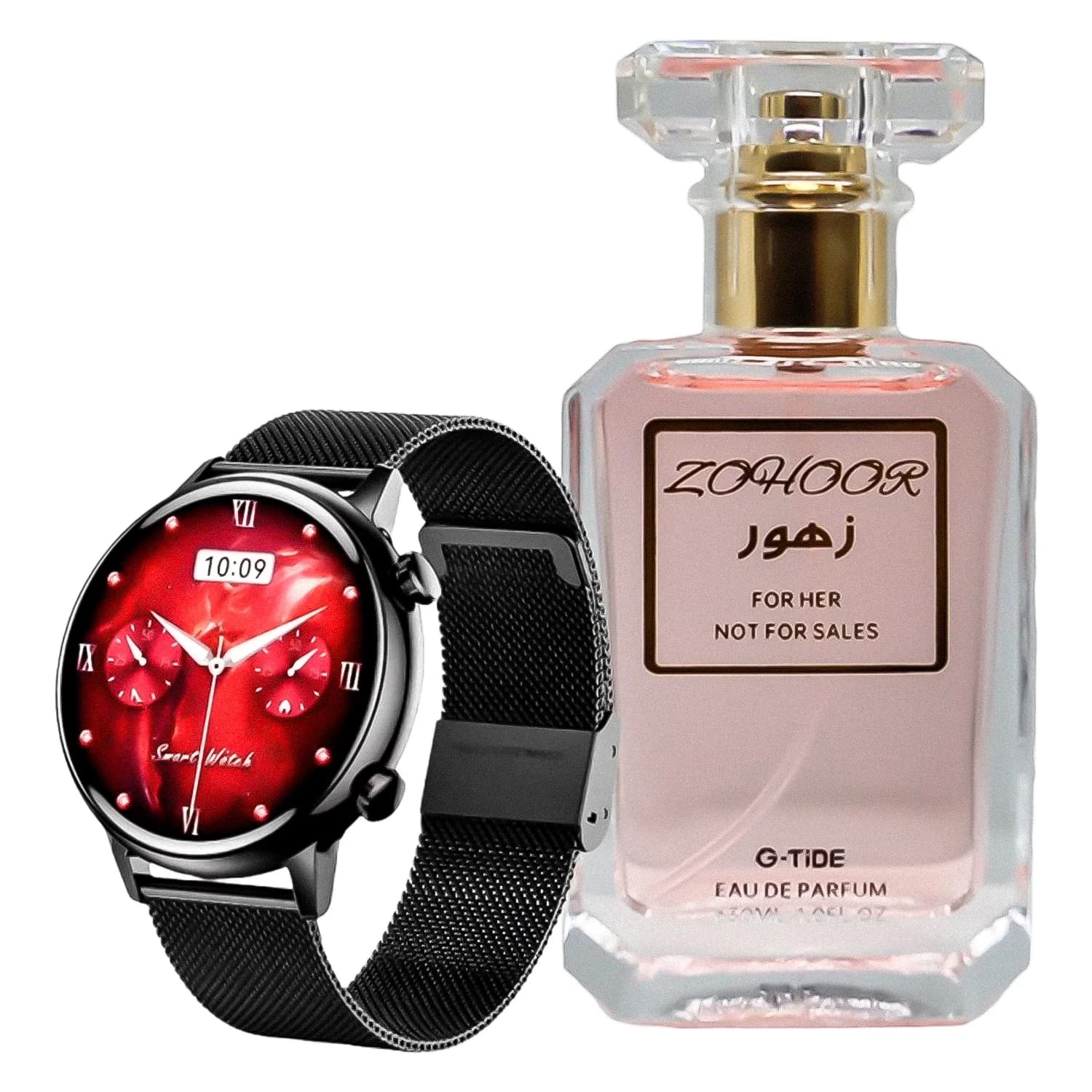 Smartwatch G-tide Romance + Perfume Zohoor Preto