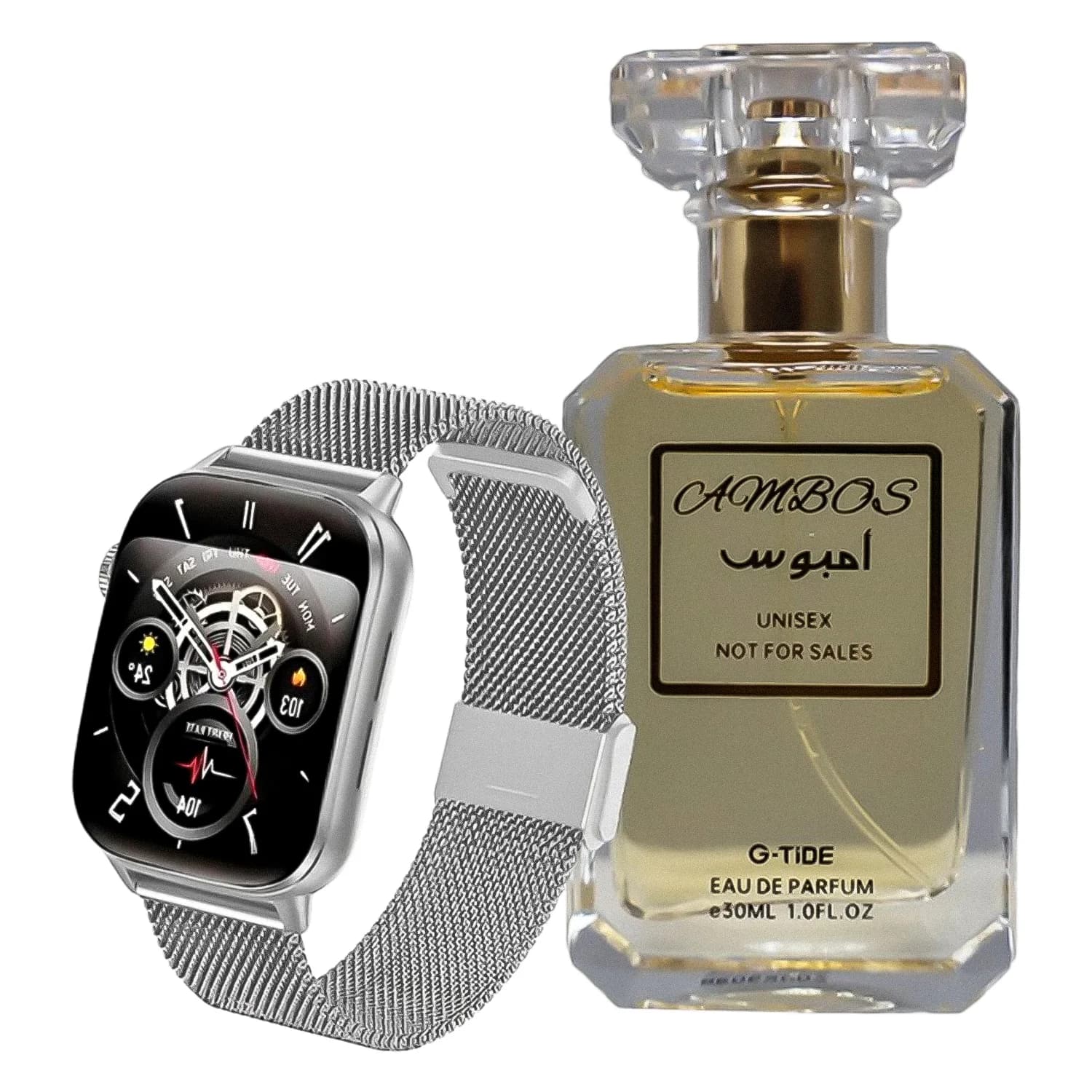 Smartwatch G-tide S6 Pro + Perfume AM Unissex Prata