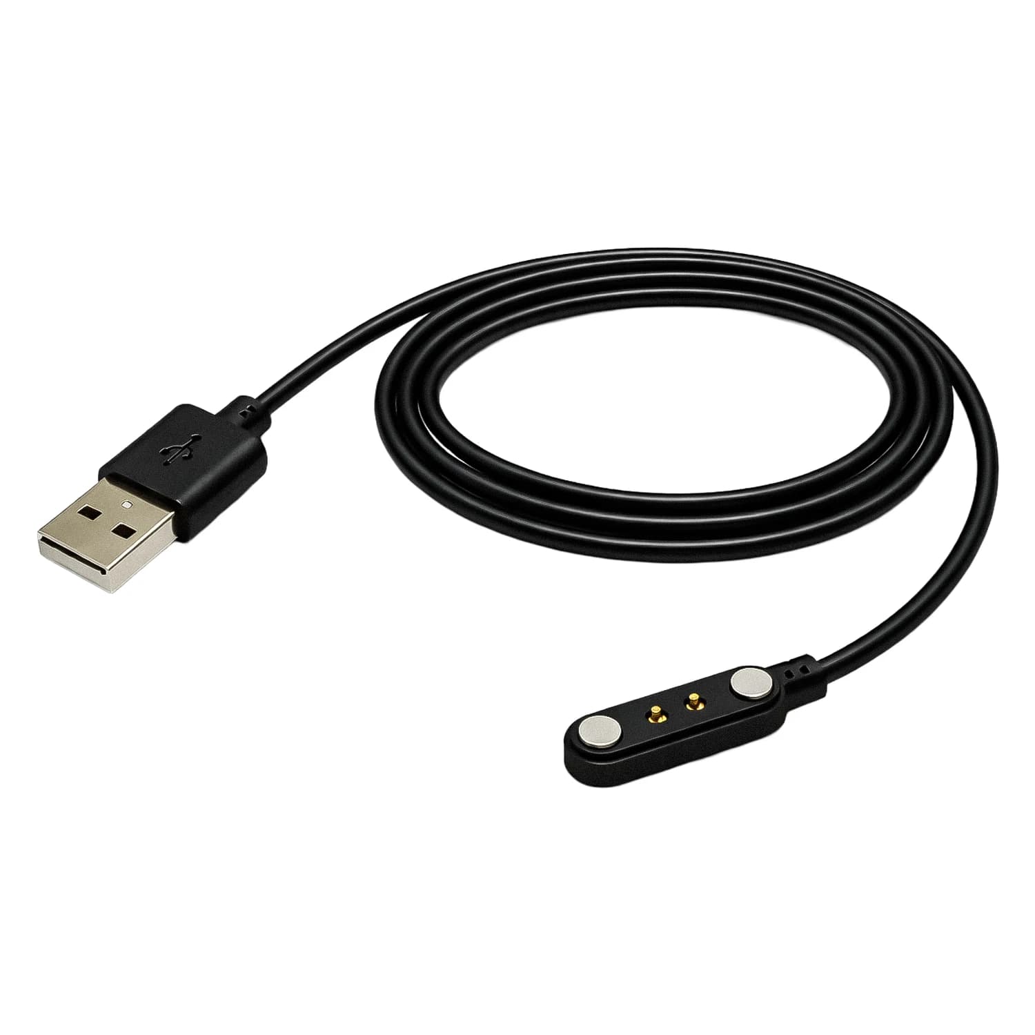 Carregador FTX 2 Pinos Para Smartwatch R24/r20/f24 5W 0x231:(Black)
