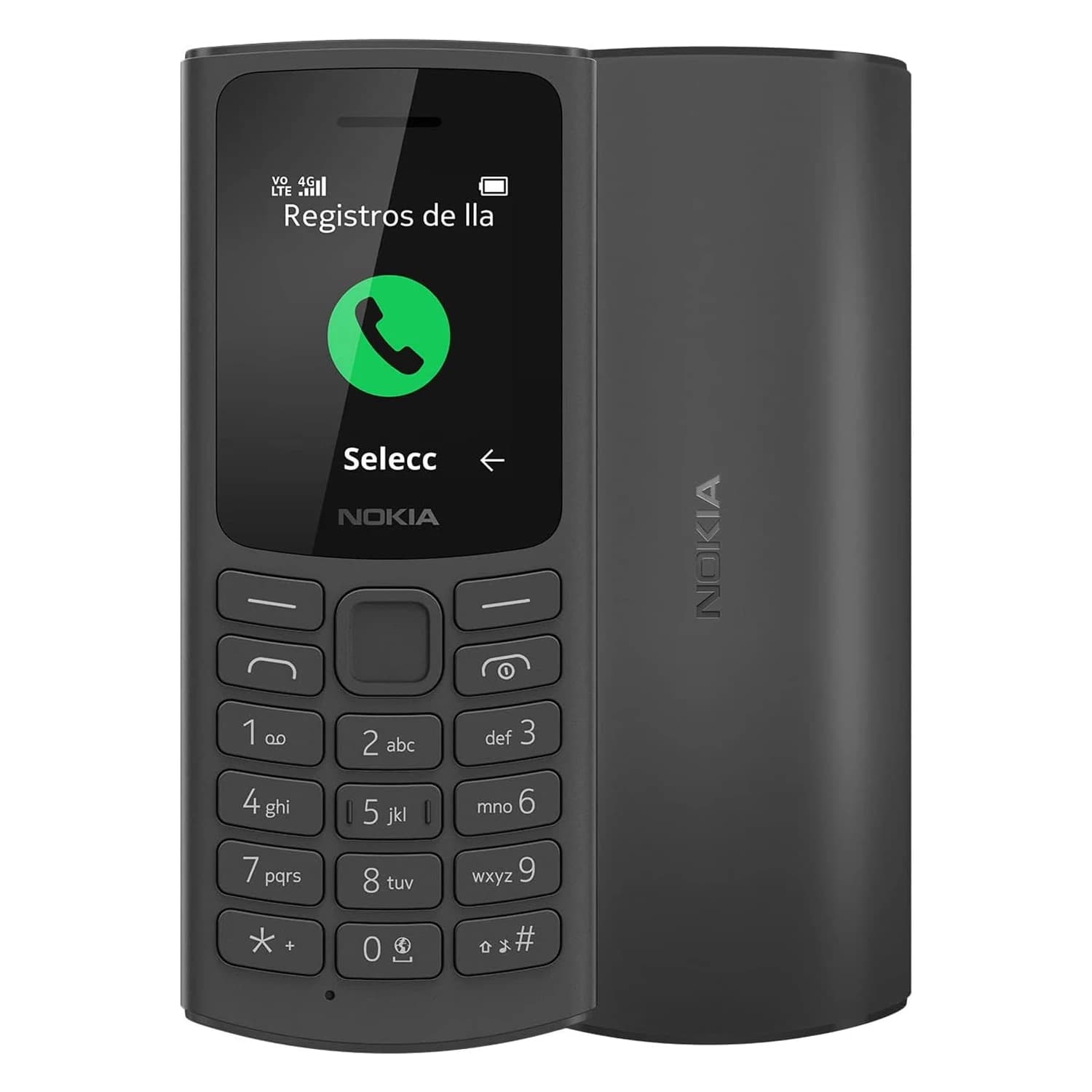 Celular Nokia 105 4G Ta-385 Dual SIM 4MB 0x231:(Black)