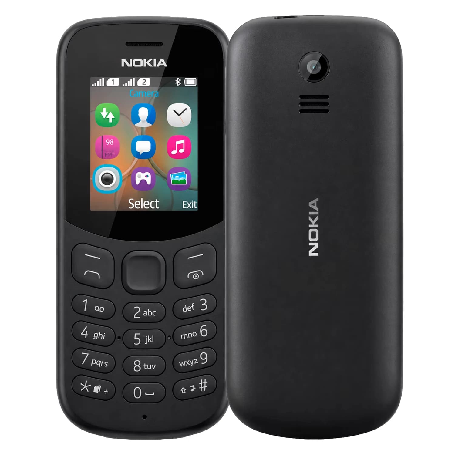 Celular Nokia 130 Ta-1017 Dual SIM 4MB 0x231:(Black)