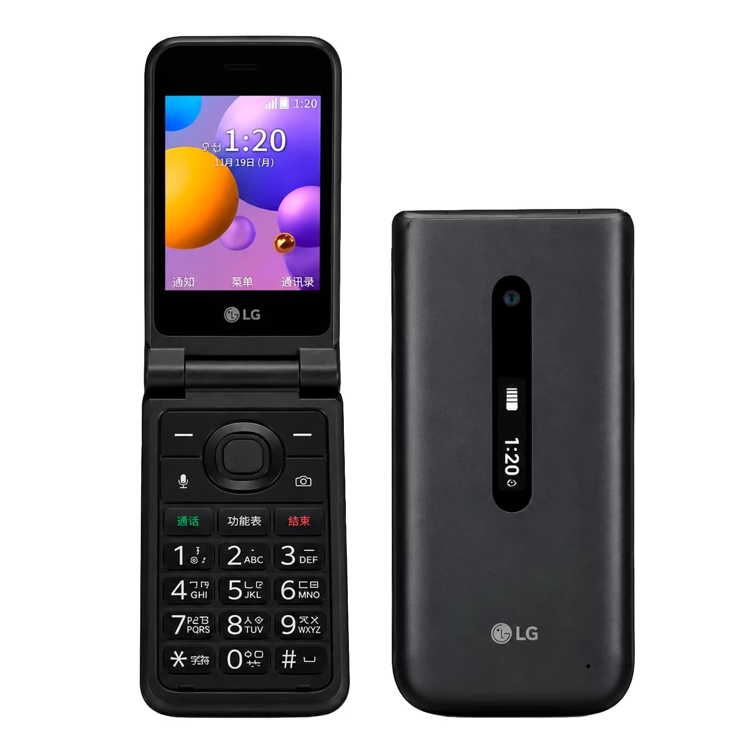 Celular LG Folder 2 Lm-y120k 8GB 0x231:(Black)