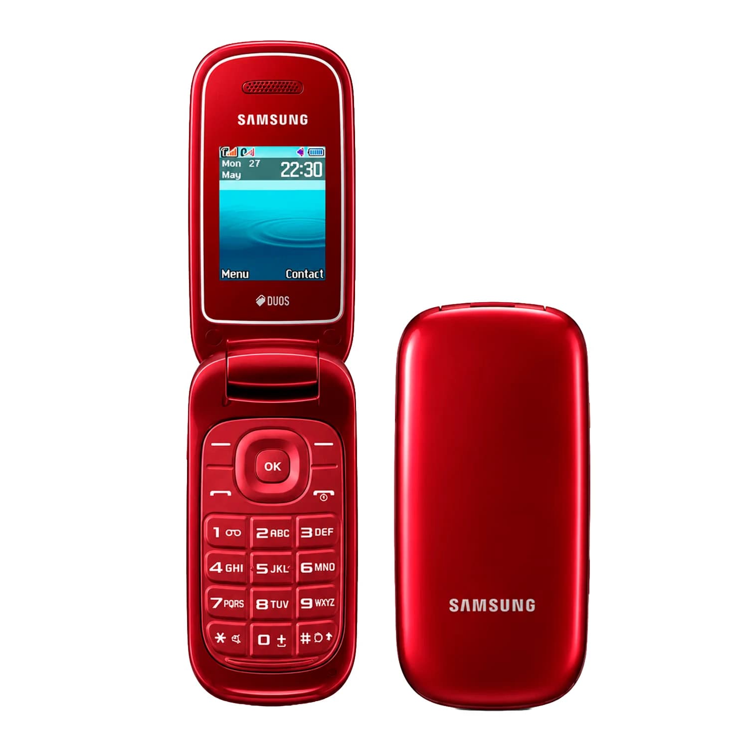 Samsung Samsung Celular Samsung Flip Gt-e1272 Dual SIM 8MB 0x237:(Red)