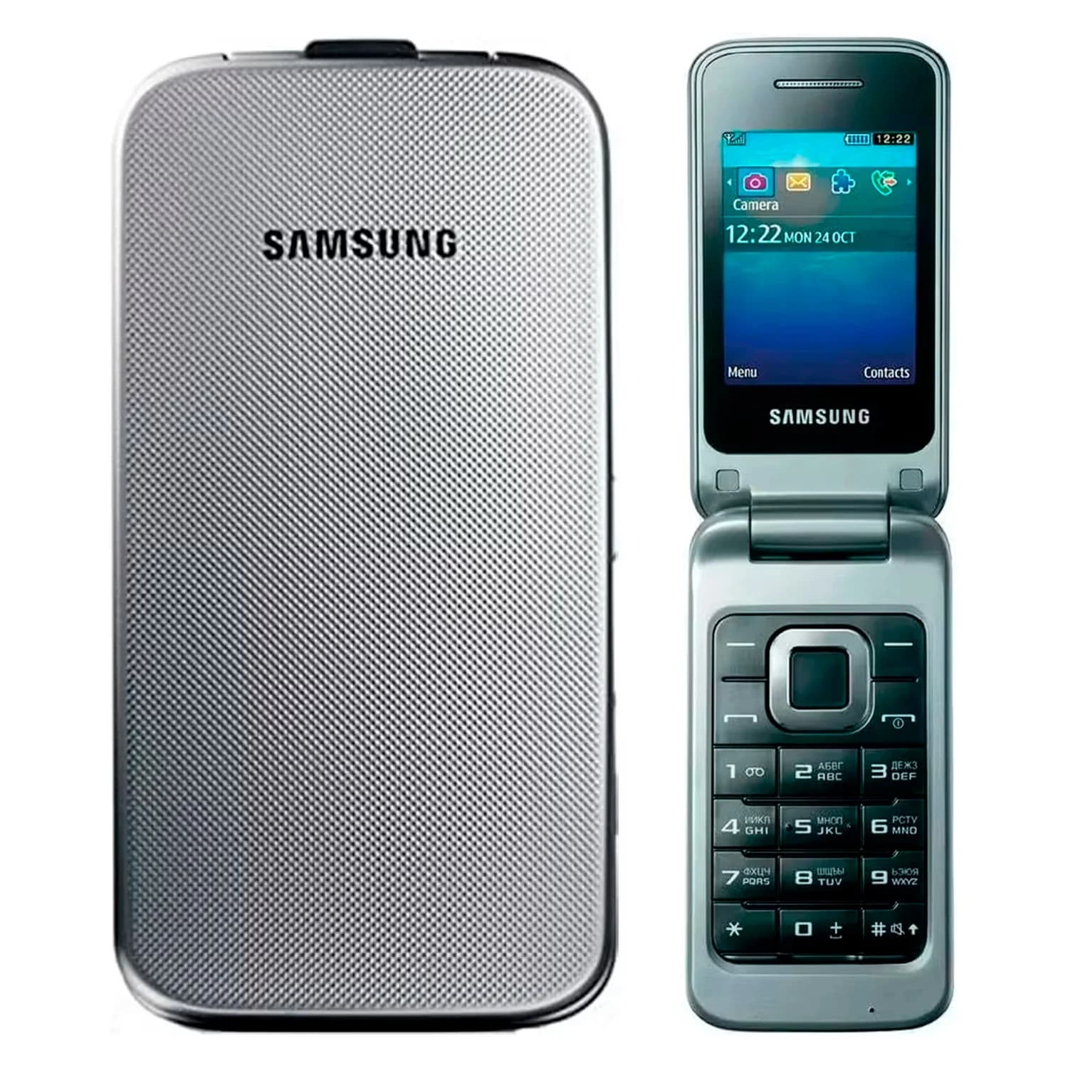 Samsung Samsung Celular Samsung Flip Gt-c3520 Dual SIM 28MB 0x230:(Silver)