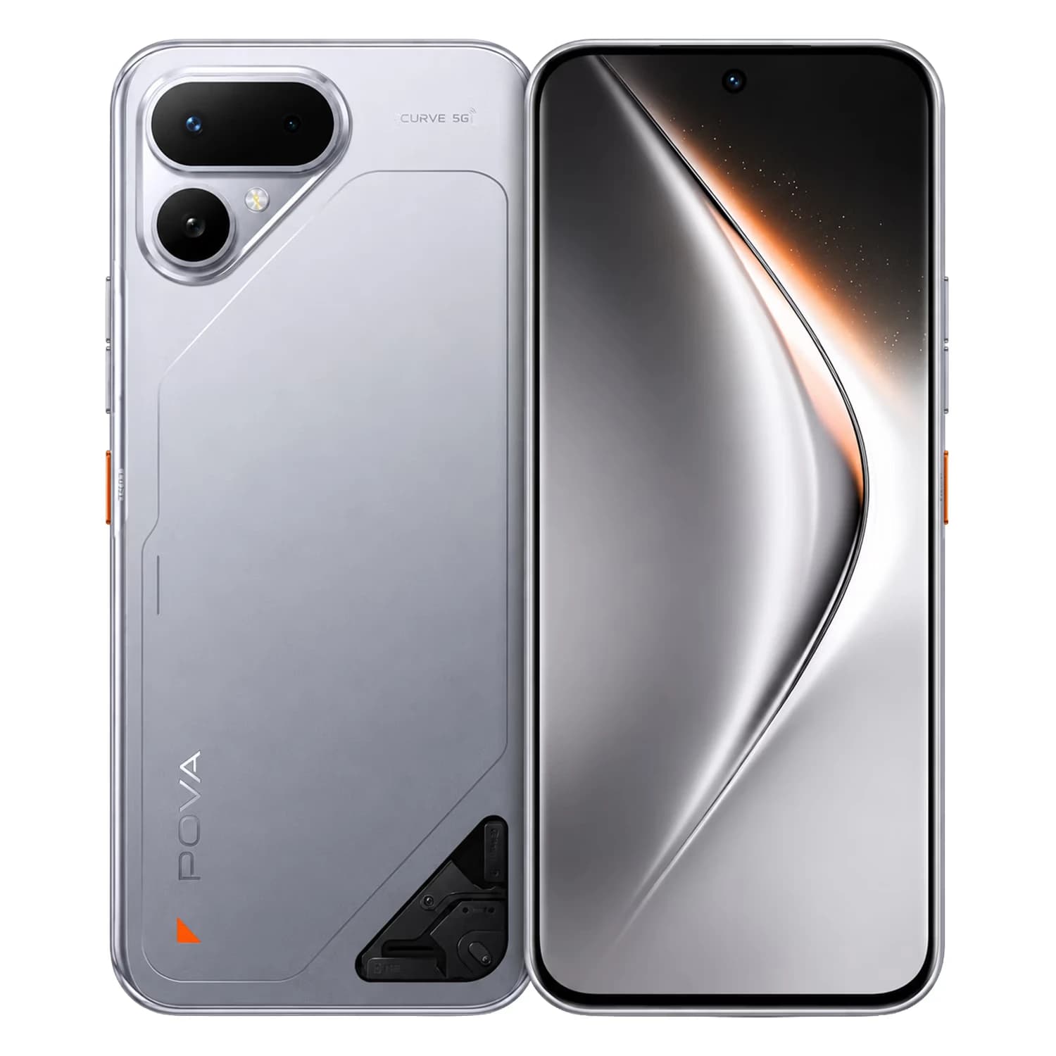 Tecno Pova Curve 2 5G Lk7k 256GB 0x230:(Melting Silver)