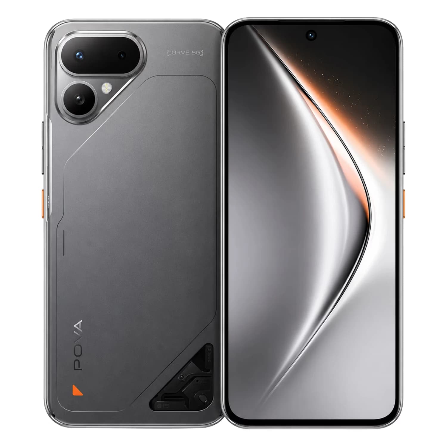 Tecno Pova Curve 2 5G Lk7k 256GB 0x946:(Titanium)